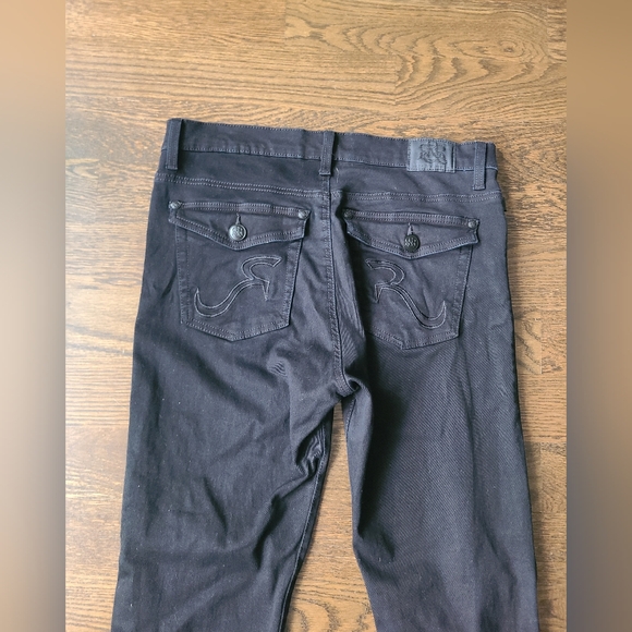 Rock & Republic  Black Denim Jeans Women's Sz.14 M - Picture 4 of 11